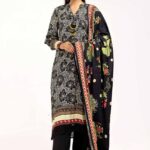 Gul Ahmed Winter'24 V-1 Printed Linen 3PC |  LT-42001