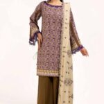 Gul Ahmed Winter'24 V-1 EMB Cotail 3PC |  CV-42009