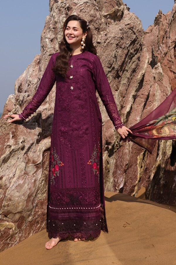 SL 77-LZAAN | Hania Luxury Lawn'25 BY IMROZIA