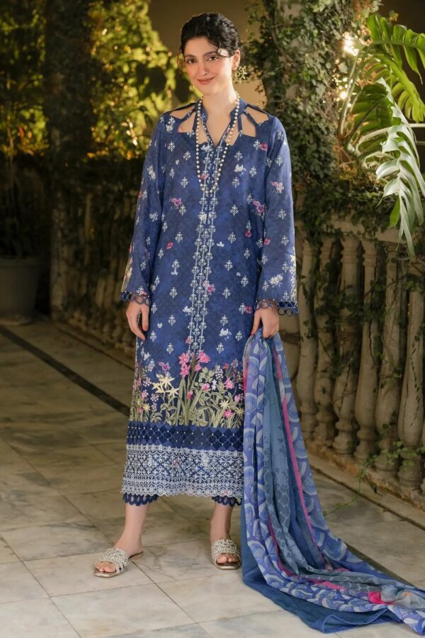 GKL-05 - Gulkari Chikankari Print Lawn BY Asifa & Nabeel
