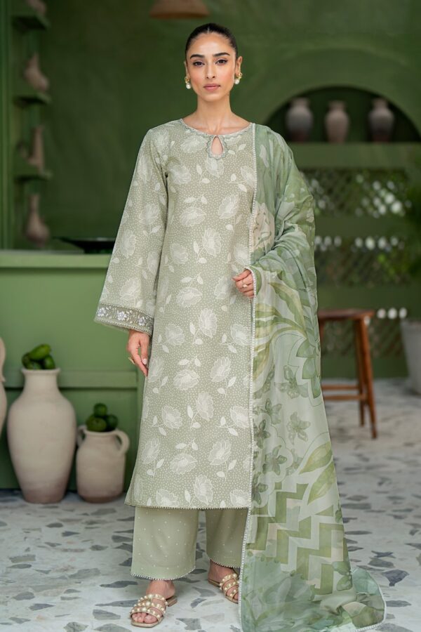 PISTACHE- Artisan Embroidered Lawn BY Seran