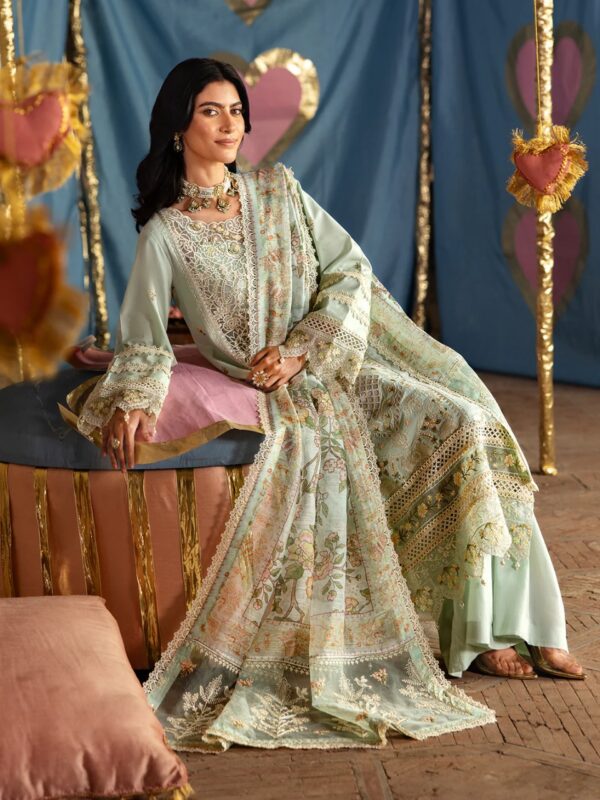 D-07 Amalia | Husn E Jahan BY MAHNUR 3PC Luxury Lawn - Image 2