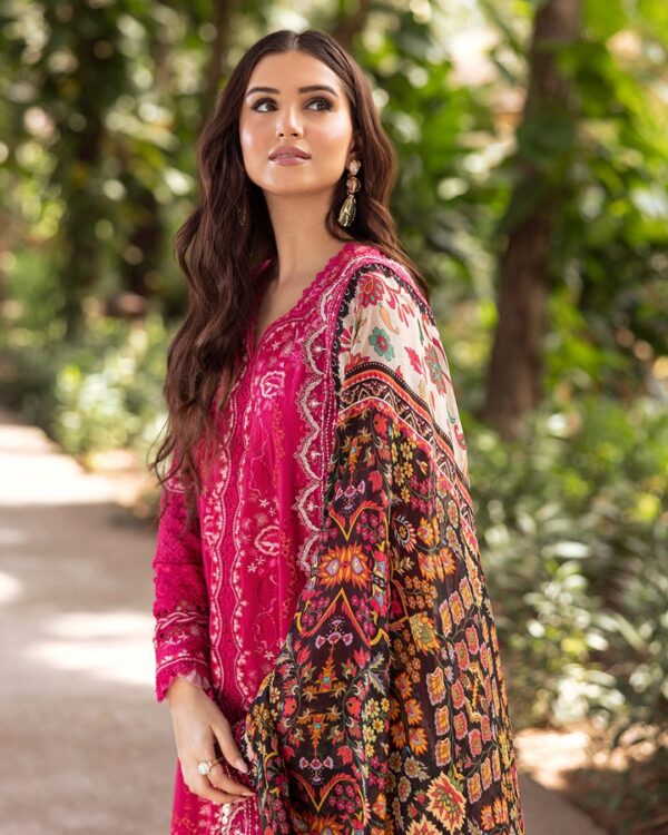 Varda | Zinnia Luxury lawn'25 | Faiza Saqlain - Image 2