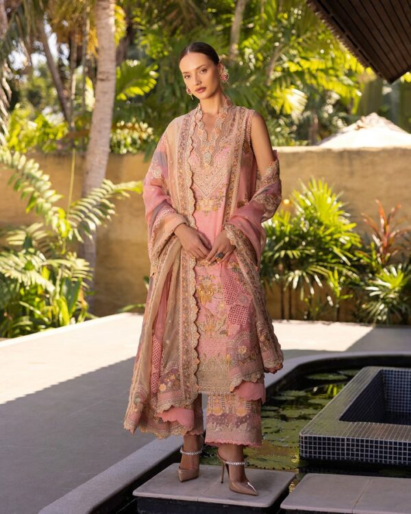 Peony | Zinnia Luxury lawn'25 | Faiza Saqlain - Image 2