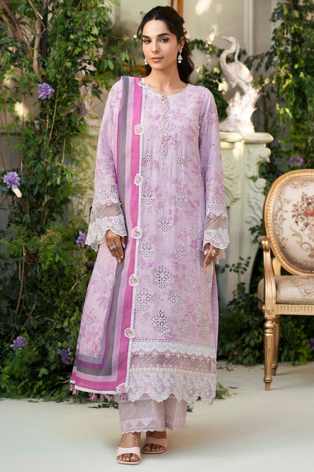 5428-ASTER | Amal Embroiderd Lawn | Motifz