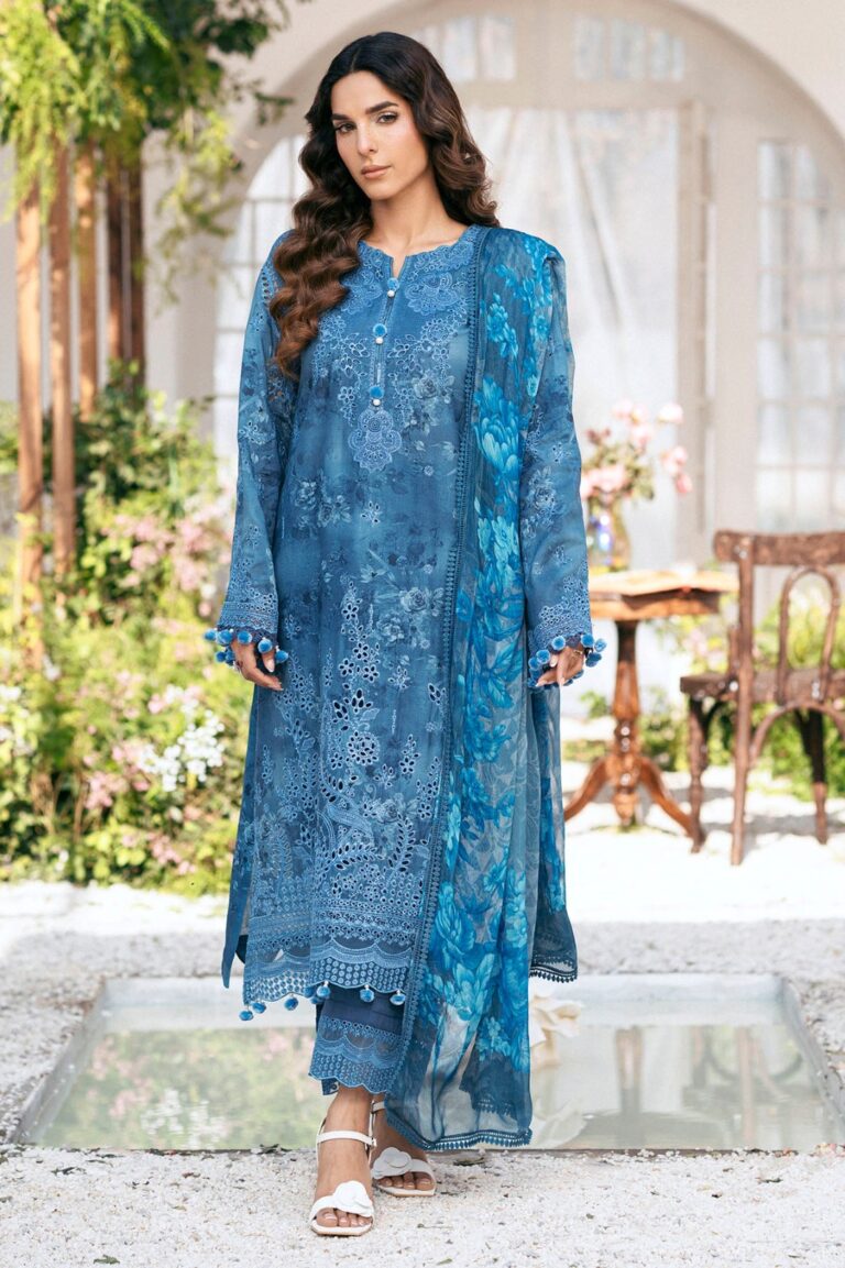 5434-LILLY | Amal Embroiderd Lawn | Motifz