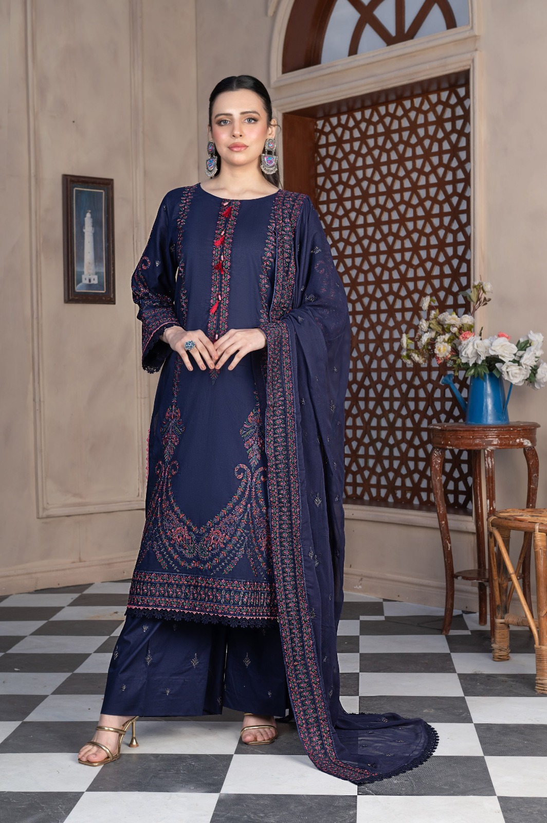 WL-191| Zara Embroiderd Lawn Vol-2 | Wania