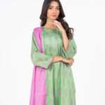 MSB-35-25-2-Light Green | 3 Pc Printed Lawn | AlKaram