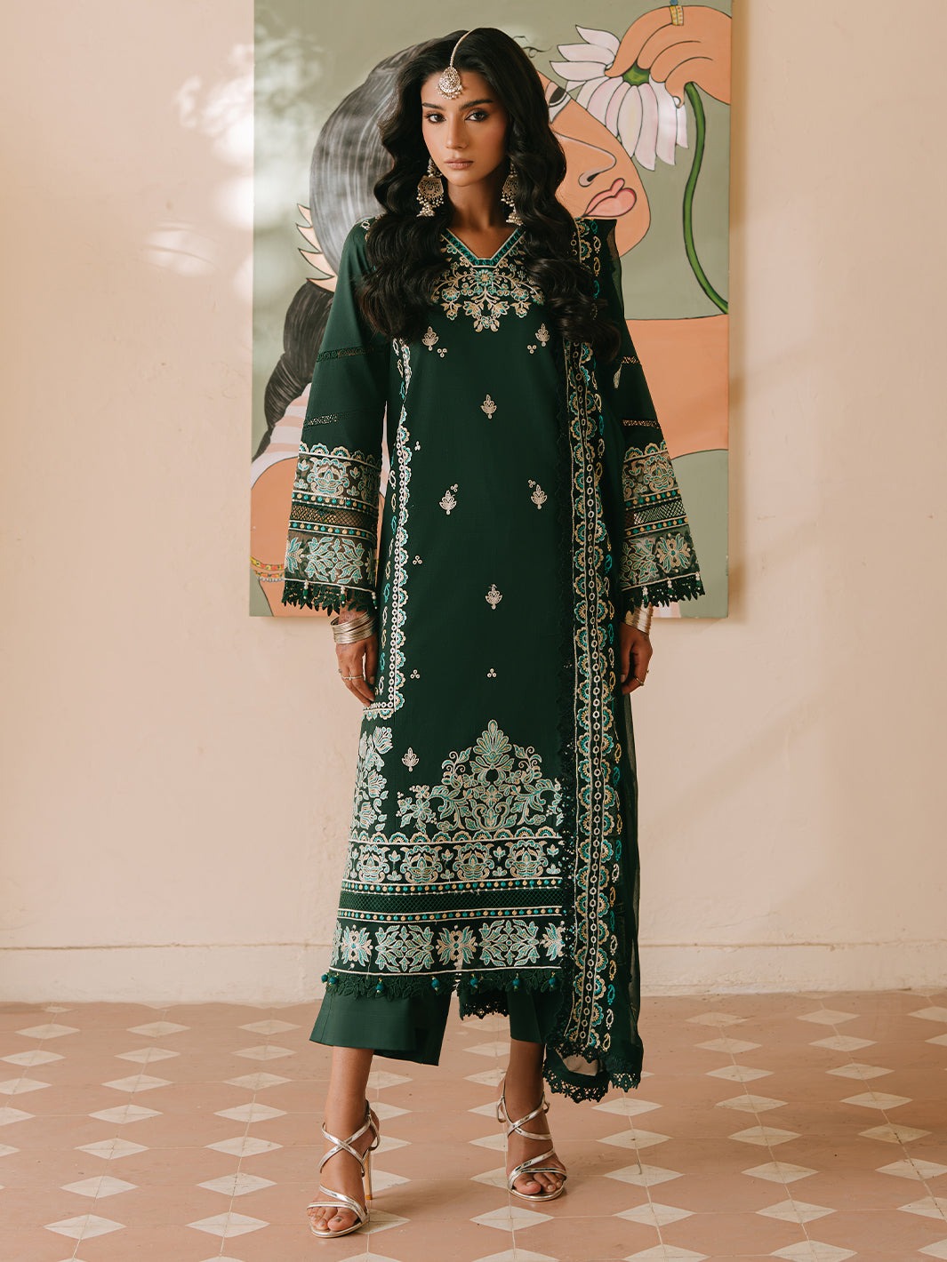 Siyahgul | Shanaya Luxury Lawn '25 | Mahnur