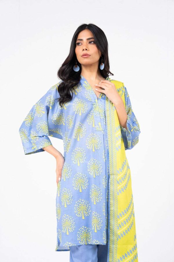 MSB-17-25-2-Light Blue | 3 Pc Printed Lawn | AlKaram