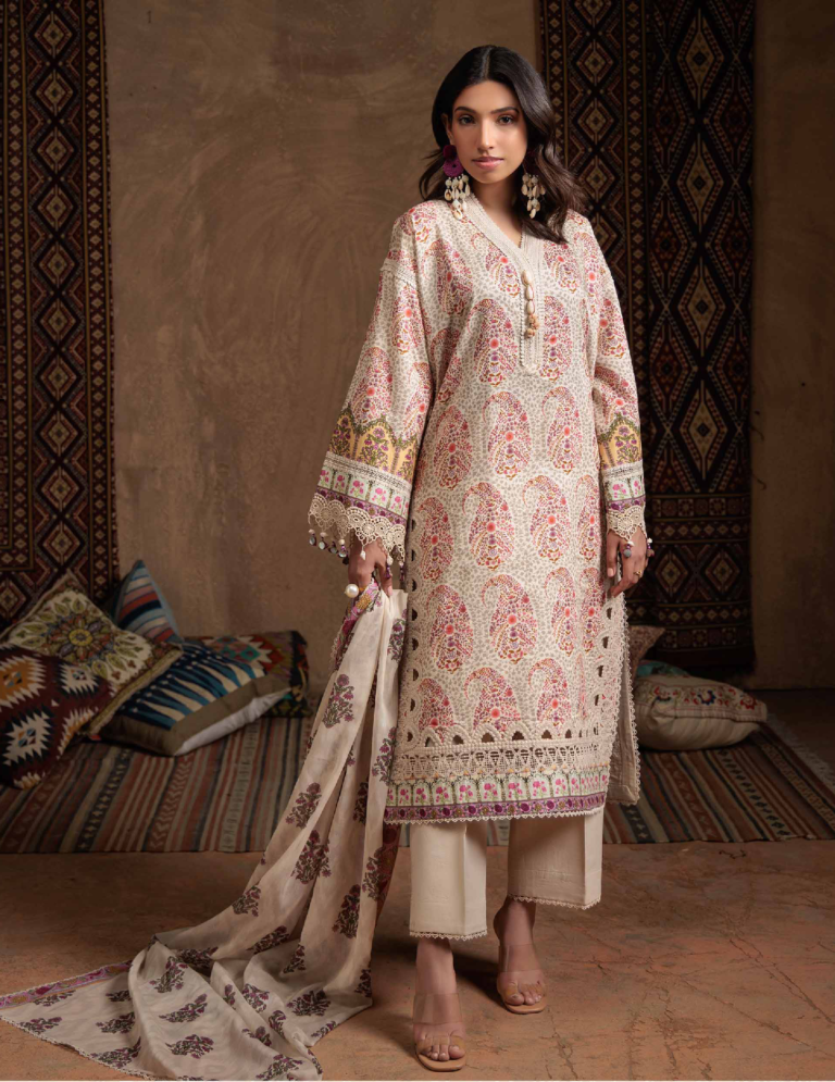 WSS25P3036 | Bohemian Vibe Printed Lawn | Bonanza Satrangi