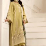 D07 | Inara Embroiderd Lawn'25 | Humdum