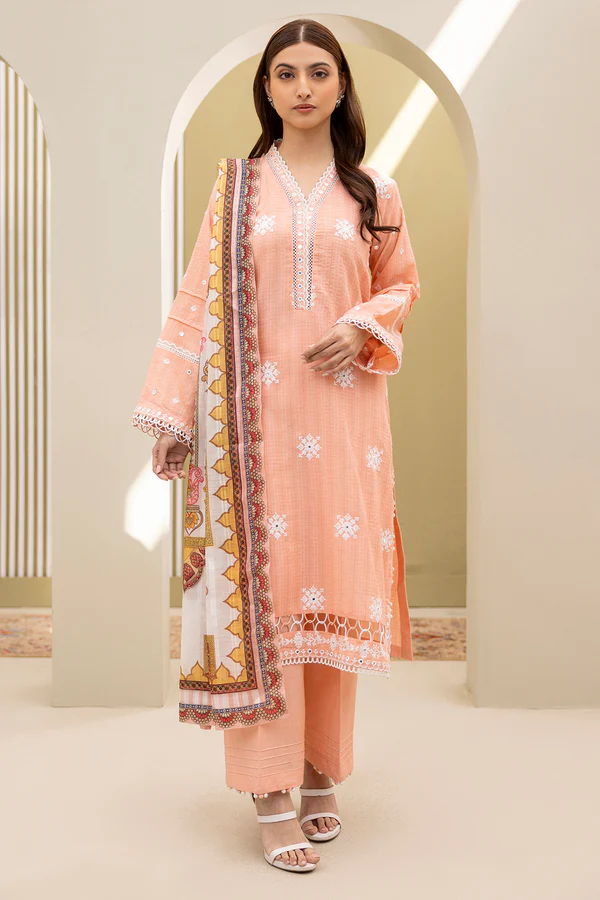 WUS25E30074 | Embroidered Lawn'25 3Pc | Zellbury