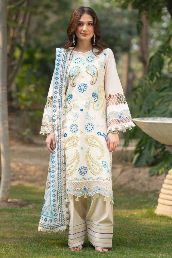 AN-005 | Angan Embroidered Lawn'26 | Mahnur
