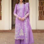 AN-009 | Angan Embroidered Lawn'26 | Mahnur