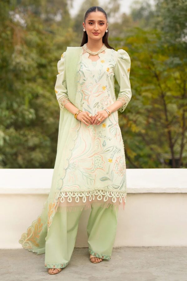 AN-012 | Angan Embroidered Lawn'26 | Mahnur