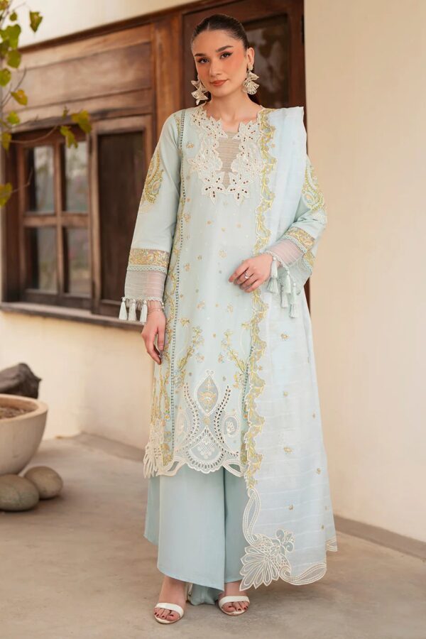 AN-013 | Angan Embroidered Lawn'26 | Mahnur