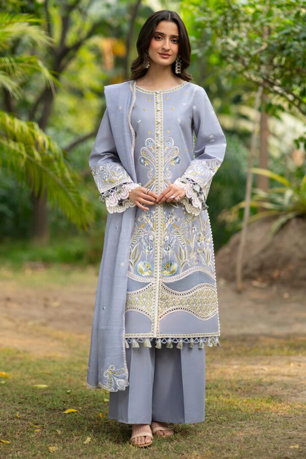 AN-006 | Angan Embroidered Lawn'26 | Mahnur