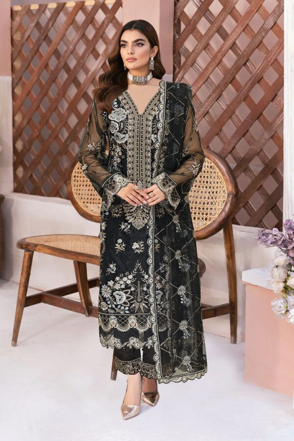 M-1306 | Minhal Organza V13 | Ramsha