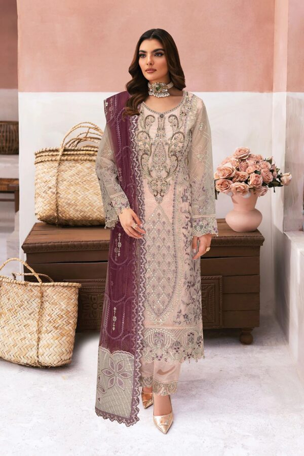 M-1301 | Minhal Organza V13 | Ramsha