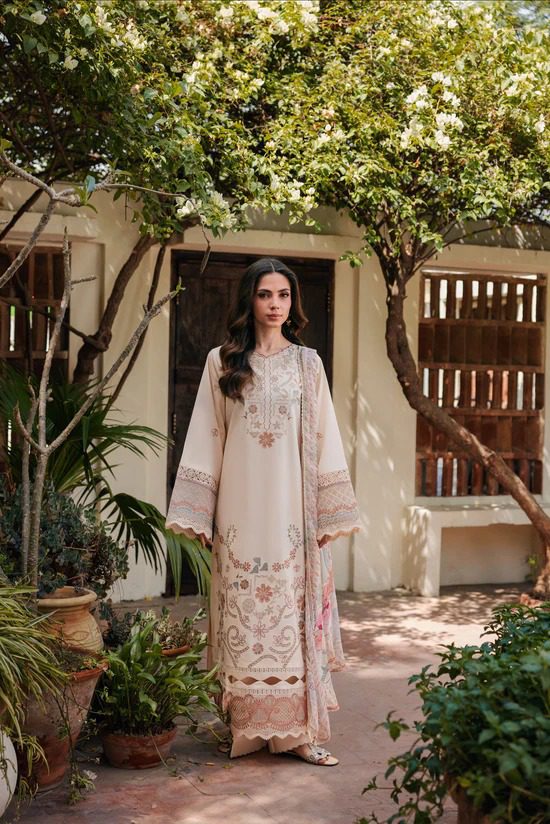 FZF-5A | Festive Luxury Lawn'26 | Florent